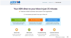 Desktop Screenshot of abnregistration.com.au